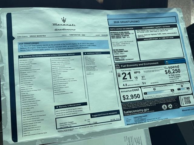 2026 Maserati GranTurismo Coupe