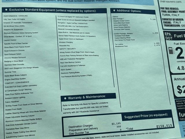 2026 Maserati GranTurismo Coupe