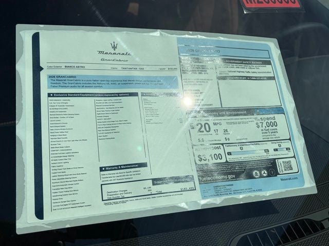 2026 Maserati GranCabrio Convertible