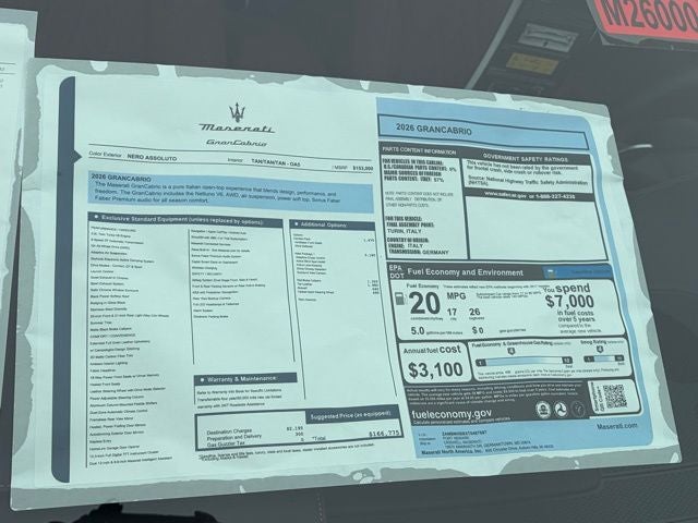 2026 Maserati GranCabrio Base