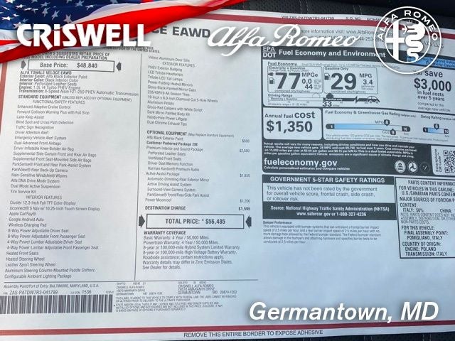 2024 Alfa Romeo Tonale Hybrid Veloce EAWD