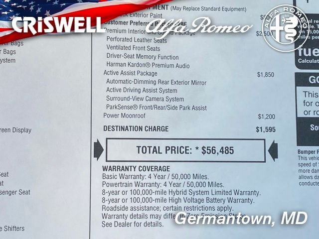 2024 Alfa Romeo Tonale Hybrid Veloce EAWD