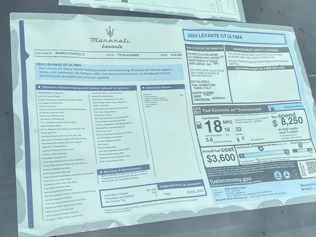 2024 Maserati Levante GT