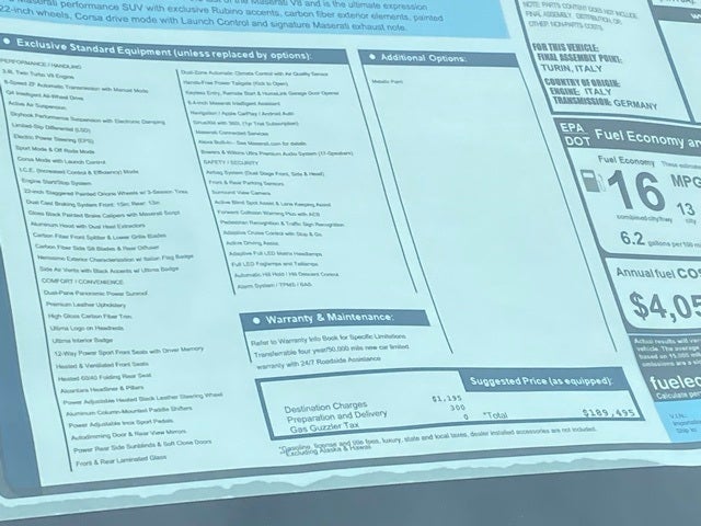 2024 Maserati Levante Trofeo