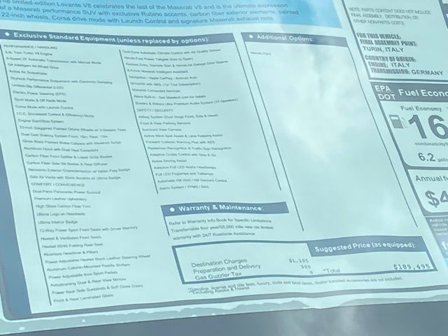 2024 Maserati Levante Trofeo