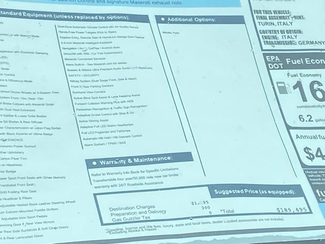 2024 Maserati Levante Trofeo